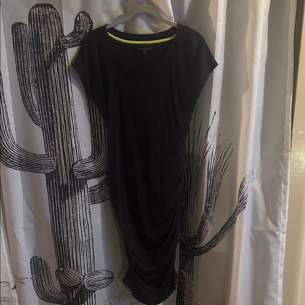 Attention Black Midi Dress